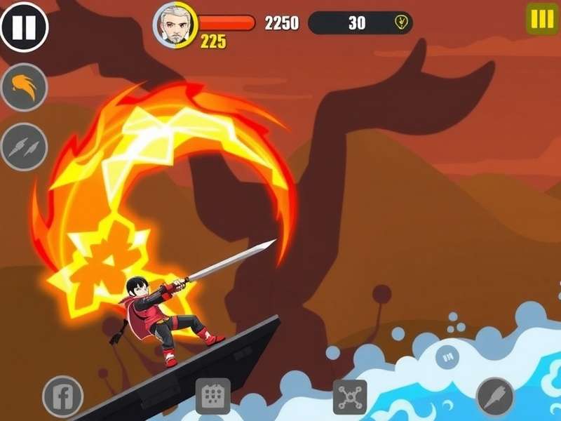 Fire Ninja Surge Gameplay Screenshot